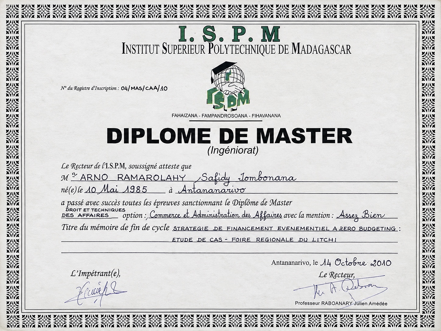 Aperçu du certificat Master en Droit et techniques des affaires