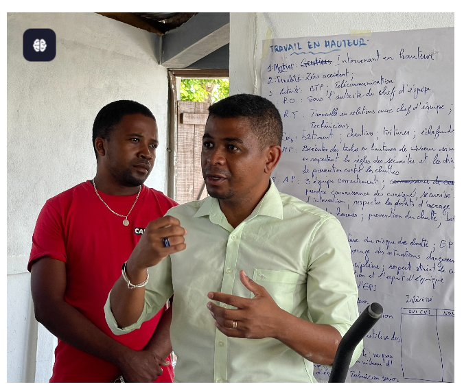 Formation de formateurs illustrant l'accompagnement ISO 21001 à Madagascar